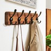 Dseap Coat Rack Wall Mounted - 5 Tri Hooks, Heavy