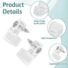 LXUEJIE 20 Pack Glass Retainer Clips with Screws, Plastic Storm