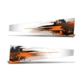 AMR Racing Universal Trim To Fit Sled Tunnel Graphics Kit Snowmobile Decal Wrap CARBONX ORG