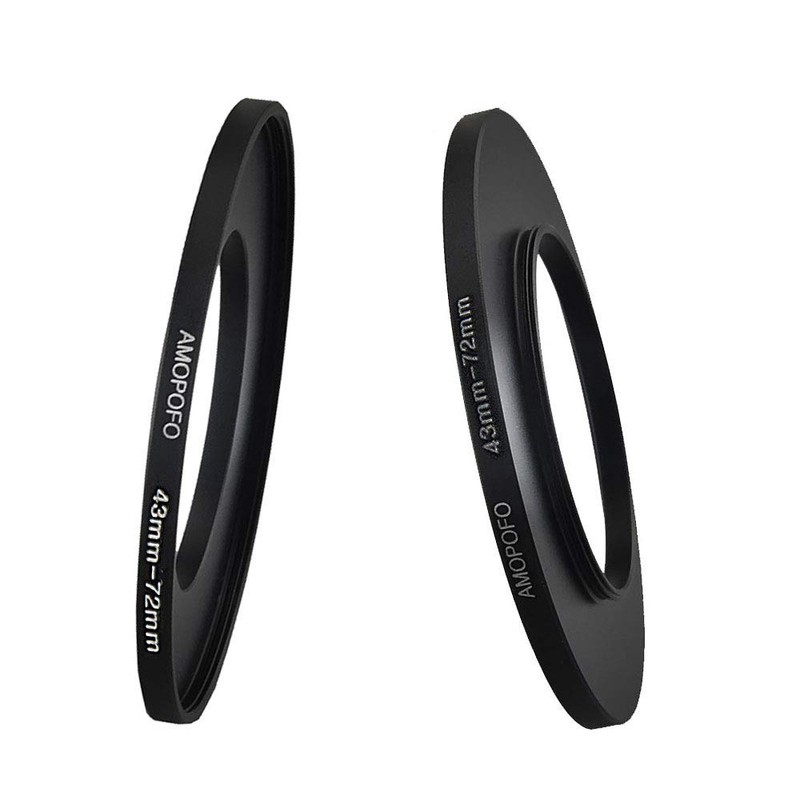 43 mm - 72 mm Step Up Filter Adapter Ring