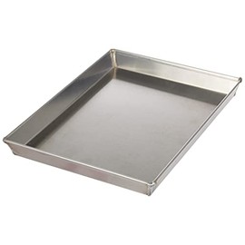 Ballarini 7044.30 Rectangular Tin, Flared Corners with Crude Aluminium Edge, 30 x 23 cm