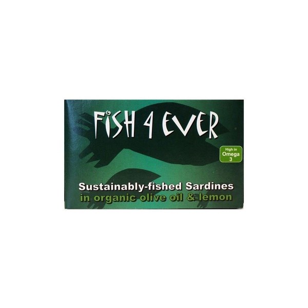Fisch 4 Ever Ganze Sardinen In Bio-Olivenöl Und Zitrone (120G)