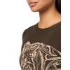 GUESS womens Eco Long Sleeve Penelope Body Mesh, Espresso Brown,
