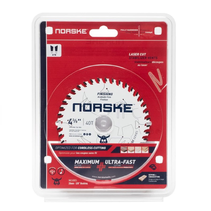 Norske Tools Thin Kerf Ultra Fast Crosscutting Saw Blade with