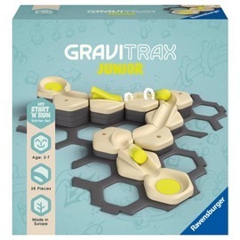 Ravensburger GraviTrax Junior Starter Set S - Expandable Marble Run for Children, Marble Run Mainly Made of Renewable Raw Materials with Educational Toy and Construction Toy from 3 Years