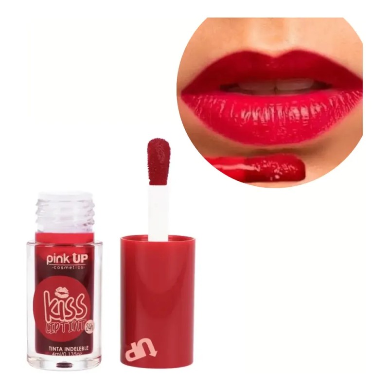 Tinta Indeleble Para Labios Kiss Lip Tint Pink Up Tono