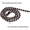 SmoTecQ Ceiling Fan Pull Chain Extenders 2 Pack, Decorative Waterdrop