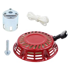 Pull Starter Bell Reversing Starter Cup Rewind Starter Manual Pull Starter Recoil Starter Puller with Starter Rope and Screw for Honda GX390 GX340 11PS 13PS GX 390 GX 340