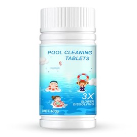 Aforentier Chlorine Tablets for Swimming Pool Cleaning Hot Tub Chlorine Tablets 3x Slower Dissolvng Keep The Water Clear Quickly Remove Odours Protect Your Health 100PCS