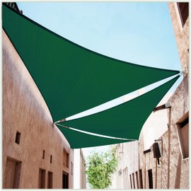 ColourTree Custom Size Order to Make Sun Shade Sail Canopy Mesh Fabric UV Block UPF50 Right Triangle & Commercial Standard Heavy Duty