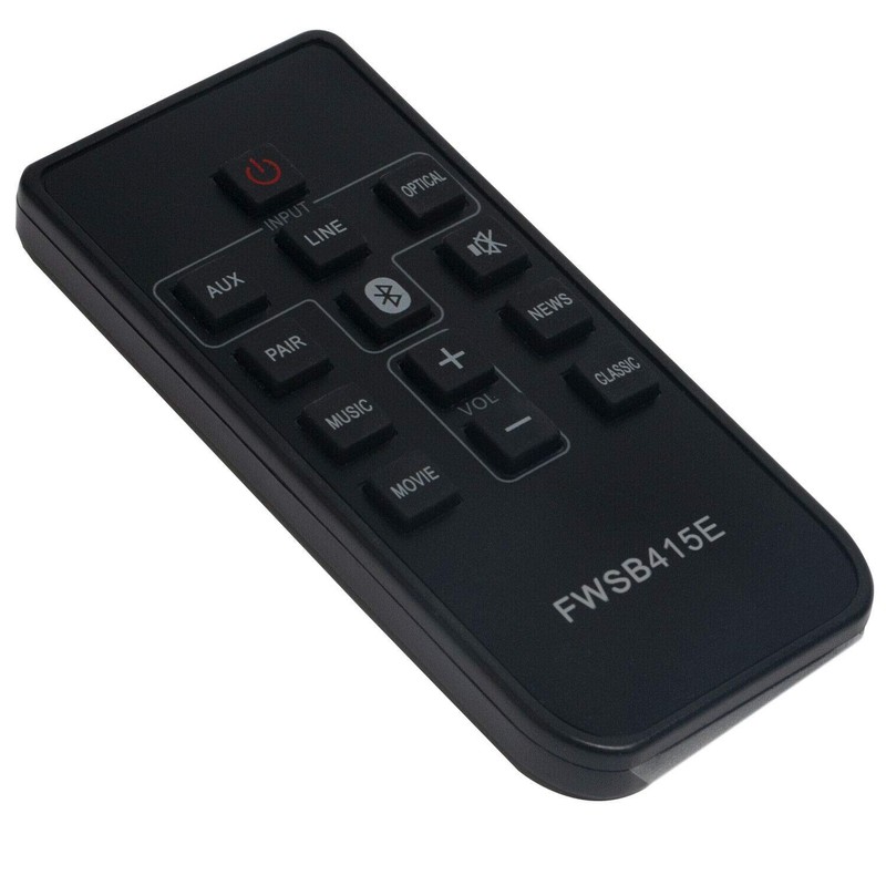 New - Remote Control FWSB415E Compatible with Sanyo Soundbar Player