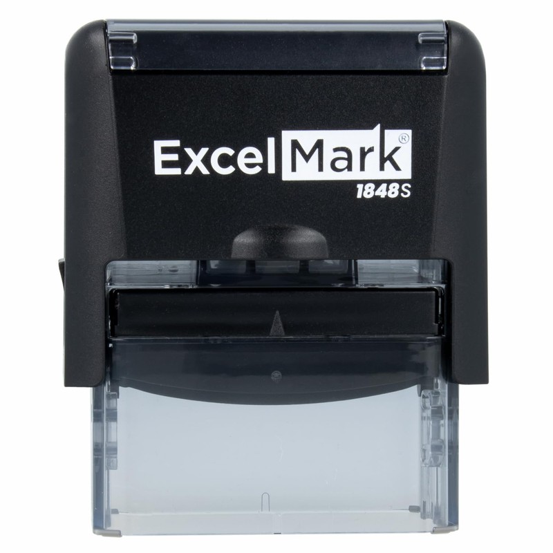 ExcelMark Paid Self Inking Rubber Stamp - Red Ink with