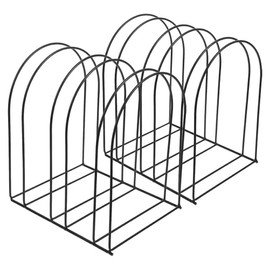 ABOOFAN Iron Hat Rack Stand, 2pcs Woolen Hat Stand Winter Hat Storage Display Rack Wire Hat Holder Baseball Cap Berets Wool Cap Shelf Organizer for Counter Closet Black