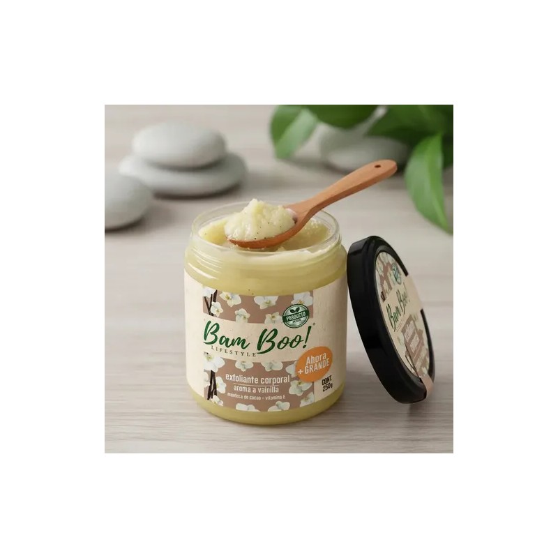 Exfoliante Corporal Base Aceite Aroma Vainilla 250g Bam Boo!