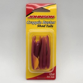 Johnson  Johnson Crappie Buster 2" Shad Tails Fishing Lure Artificial Bait - GRPC