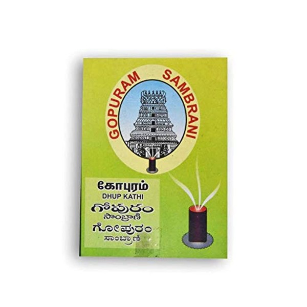 Gopuram Sambrani Dhoop Kathi 50 GM - 24Pcs