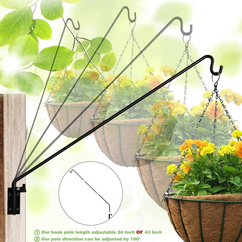 MIXXIDEA 2 Packs Heavy Duty Extended Reach Wall Mounted Deck