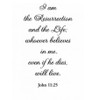 I Am The Resurrection N holy card - laminated -