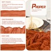 Pack of 2 Cheesecloth Table Runner, Burnt Orange, 90 x
