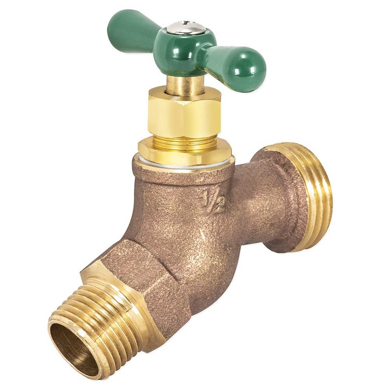 Eastman Heavy-Pattern Male No-Kink Hose Bibb Valve, 1/2 Inch MIP