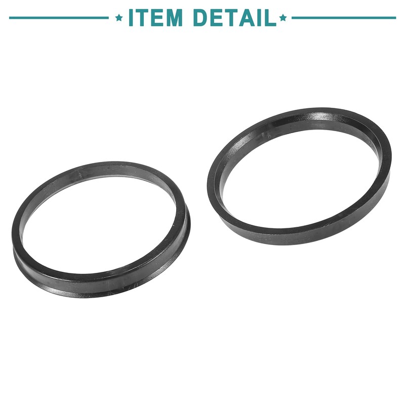 ACROPIX 78.1mm to 87.1mm Universal Hub Centric Rings Black -