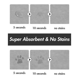 Absorbent Dog Water Mat-Dog Mat for Food and Water Bowl, Quick Dry Pet Feeding Mat, No Stains Dog Food mat, Dog Accessories Pet Supplies Mat-Dog Water Bowl Mat for Messy Drinkers