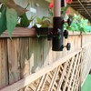 Parasol Holder Balcony Railing with Hooks, Diameter 25-38 mm Balcony