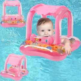 Flotador de Piscina para Niños, Flotador para Bebé, Anillo Inflable para Piscina de Bebé, Anillos Flotantes Inflables para Piscina, Anillo de Natación para Parasol,Fiesta en la Piscina de Verano Vacío