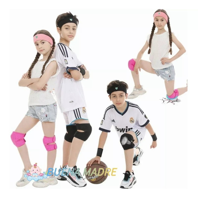 Buena Madre.mx Protector De Rodillera Para Deportivas Compresion Niños 2pcs