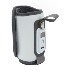 Calentador de Biberones Portátil, Calentador de Biberones Eléctrico 5 Configuraciones de Temperatura Pantalla LCD Calentamiento Rápido Calentador de Biberones de Leche de Viaje