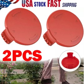 For Hyper Tough String Trimmers 2PC Red Grass Eater Spool Cap Cover For Hyper Tough Trimmer HT19-401-003-0