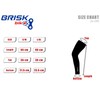 Brisk cycling leg warmer thermal knee running compression black (Black,