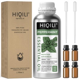 HIQILI 32 Fl Oz Peppermint Oil 100% Pure Natural - 1000ML
