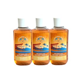 3 SPARKLING ORANGE SPRITZ bath & Body Wash Shower Gel 10 oz