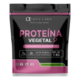 Alpha Labs Proteína Mujer 1kg Alta Prot Y Pureza 30g Vegana                                                                                           