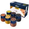 BLUEBIRD 6-Pack Fabric Paint, Pearlescent Colors, 0.85 Fl Oz each,