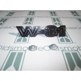 NORS 1970 Olds Cutlass 442 "W31" Chrome Front Fender Emblem with Hardware