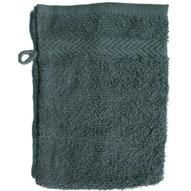 KH-Haushaltshandel Pack of 10 Plain Walk Terry Cloth Wash Mitts with Border Approx. 16 x 21 cm 100% Cotton Assorted