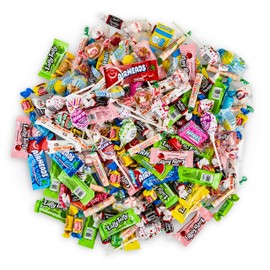 Your favorite Party Candy - 4 lb Bag of Laffy Taffy, Tootsie Rolls, Blow Pops, Nerds, Lemonheads & much more.