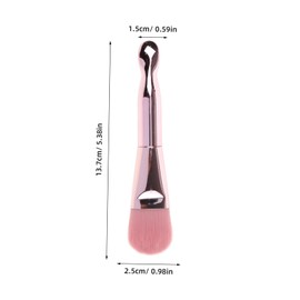 Outanaya Dual End Mud Mask Applicator Brush with Spoon Soft Bristles Facial Mask Tool for Spa for Creams and Treatments Pink