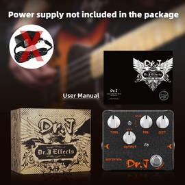 JOYO Distortion Mass Effect Pedal from Classic British Crunch Sounds to Modern High Gain Tones for Electric Guitar High-end Edition Dr.J Series (D51)