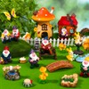 22Pcs Miniatures Fairy Gnome Resin Figures Mini Gnome Garden Accessories