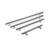 Solid Metal CHROME Colour T Bar Kitchen Door Handles -10