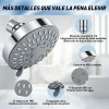 Ducha De Alta Presión De Acero Inoxidable Ajustable 5 Modos