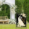 Mr. and Mrs. Just Married Large Decorative House Flag, Romantic