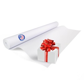 IDL Packaging White Kraft Paper Roll 36" x 2160" (180 feet) - Quality White Paper Roll 50lb Thickness for Packing, Moving, Shipping & Crafts/Arts - 100% Recyclable Natural Wrapping Craft Paper