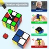 KOSTACHI 2x2 Speed Cube, Professional 2x2x2 Rubik's Cube, Black, 3D