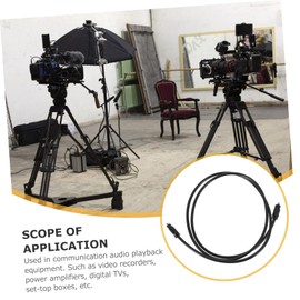 Gatuida 9pcs Od Optical Audio Cable High-Fidelity Fiber Audio Cable for Tv and Amplifier for Home Theater Systems Plated Connectors Lossless Signal Transmission