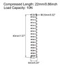 sourcing map Compression Spring Tension Spring 6 mm External End
