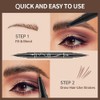WAJJYM Eyebrow Pen,Microblading Eyebrow Pen,Magical 2-in-1 Dual-Ended Eye Brow Pencils,2-Fork-Tip